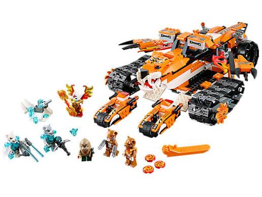 LEGO Chima 70224 Tigers mobiele commandopost- Complete set, Lego, Ophalen of Verzenden, Zo goed als nieuw, Compleet