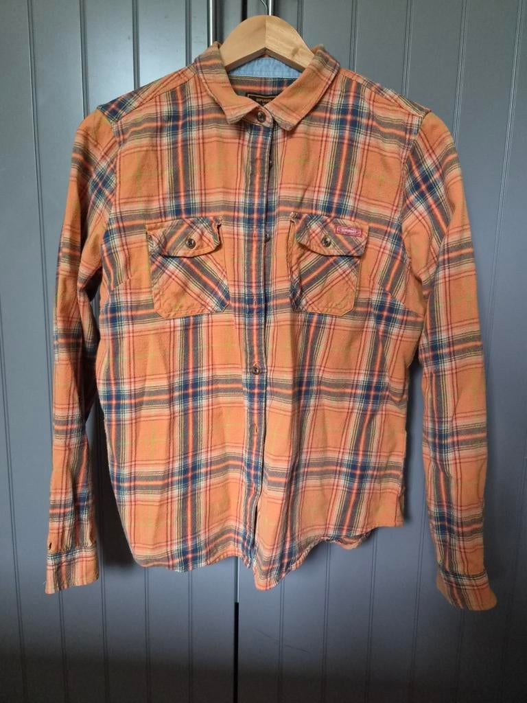 Superdry blouse maat 42 dames, Kleding | Dames, Blouses en Tunieken, Ophalen of Verzenden, Zo goed als nieuw, Maat 42/44 (L), Oranje