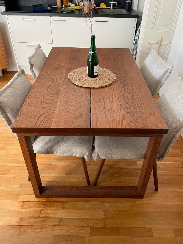 Ikea tafel MÖRBYLÅNGA, Ophalen, 100 tot 150 cm, 50 tot 100 cm, Zo goed als nieuw