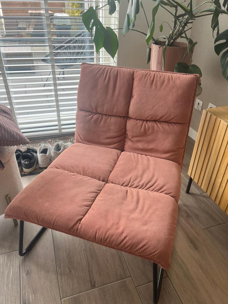 Fauteuil Oliva (Xenos) in oudroze, Ophalen, Overige kleuren, Zo goed als nieuw, Eén