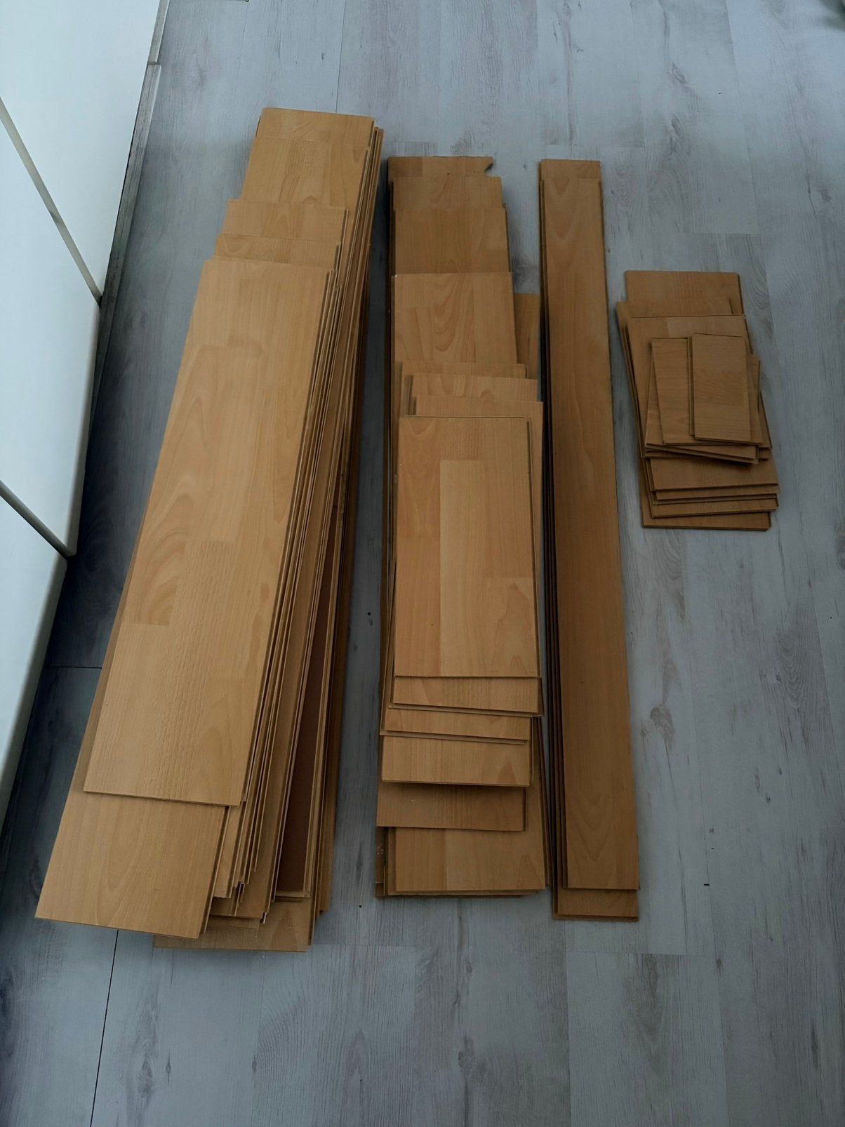 Laminaat met plinten, Ophalen, 50 tot 150 cm, Zo goed als nieuw, 10 m² of meer