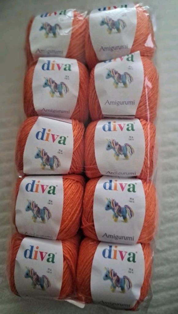 Diva Amigurumi Garen Pakket - 10 Bollen, Ophalen of Verzenden, Zo goed als nieuw, Breien of Haken, Wol of Garen