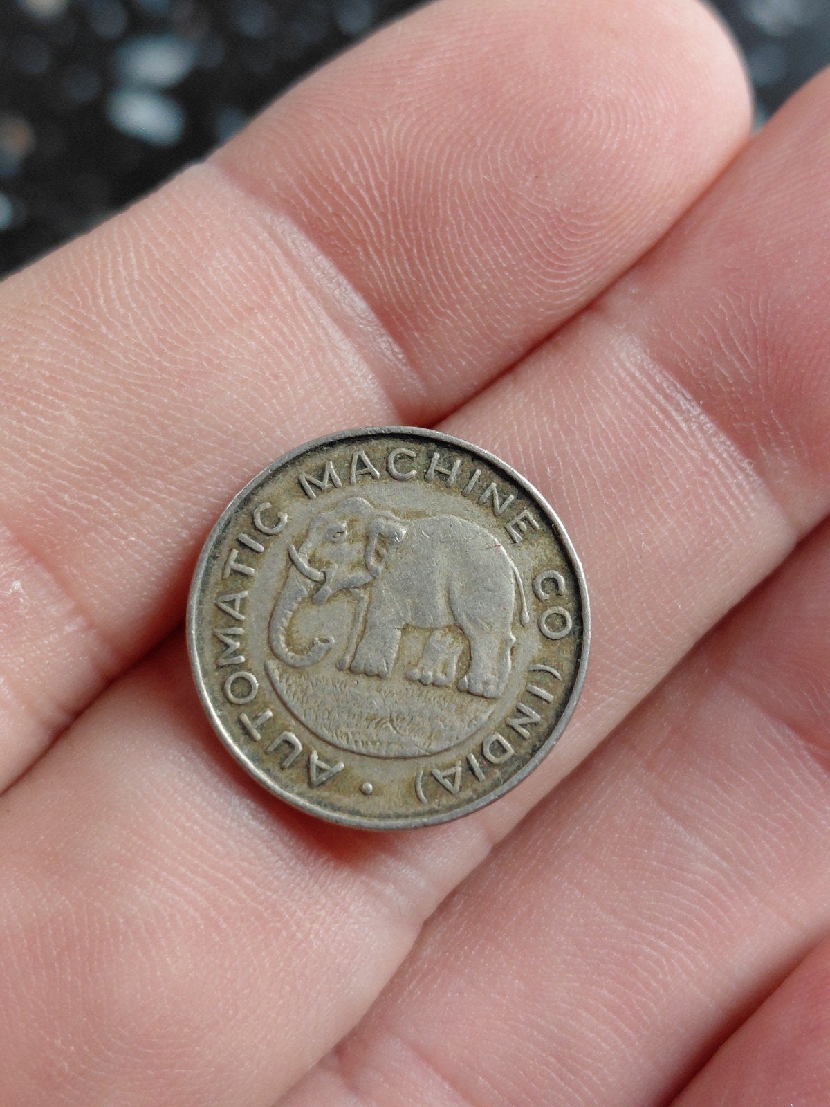 Oude Indiase munt met olifant - Burma & Ceylon, Ophalen of Verzenden, Zuid-Azië, Losse munt
