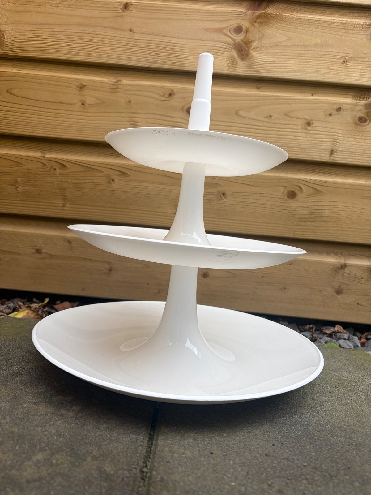 Koziol Babell Witte etagere met 3 lagen, Kunststof, Gebruikt, Rond, Ophalen of Verzenden