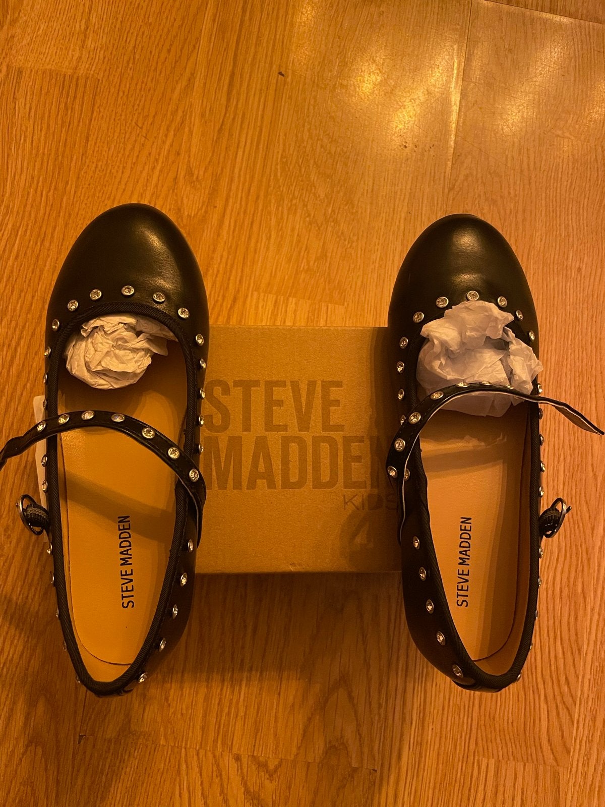 Steve Madden Kids Ballerina's met Studs - Zwart, Ophalen of Verzenden, Nieuw, Meisje, Schoenen