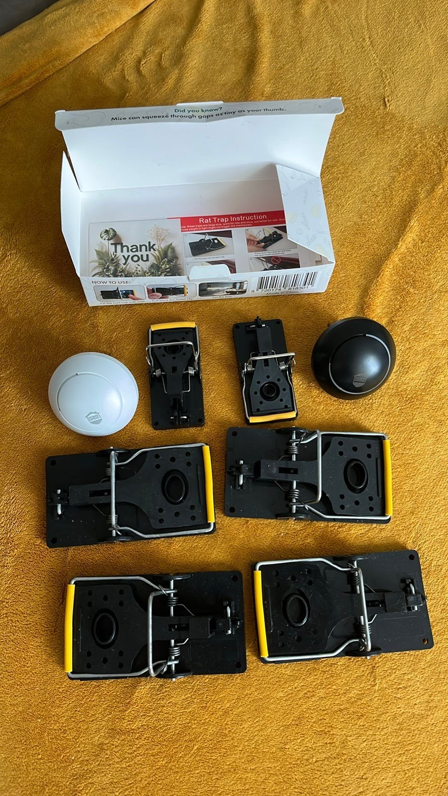 4 rattenvallen, 2 muizenvallen en 2 electronische, Verzenden, Zo goed als nieuw, Ongediertebestrijding