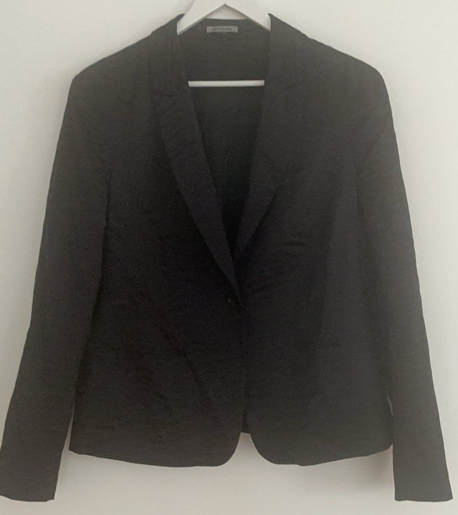 Mooi getailleerd jasje, bewerkte stof ,Bandolera, mt 46., Zwart, Maat 46/48 (XL) of groter, Ophalen of Verzenden, Zo goed als nieuw
