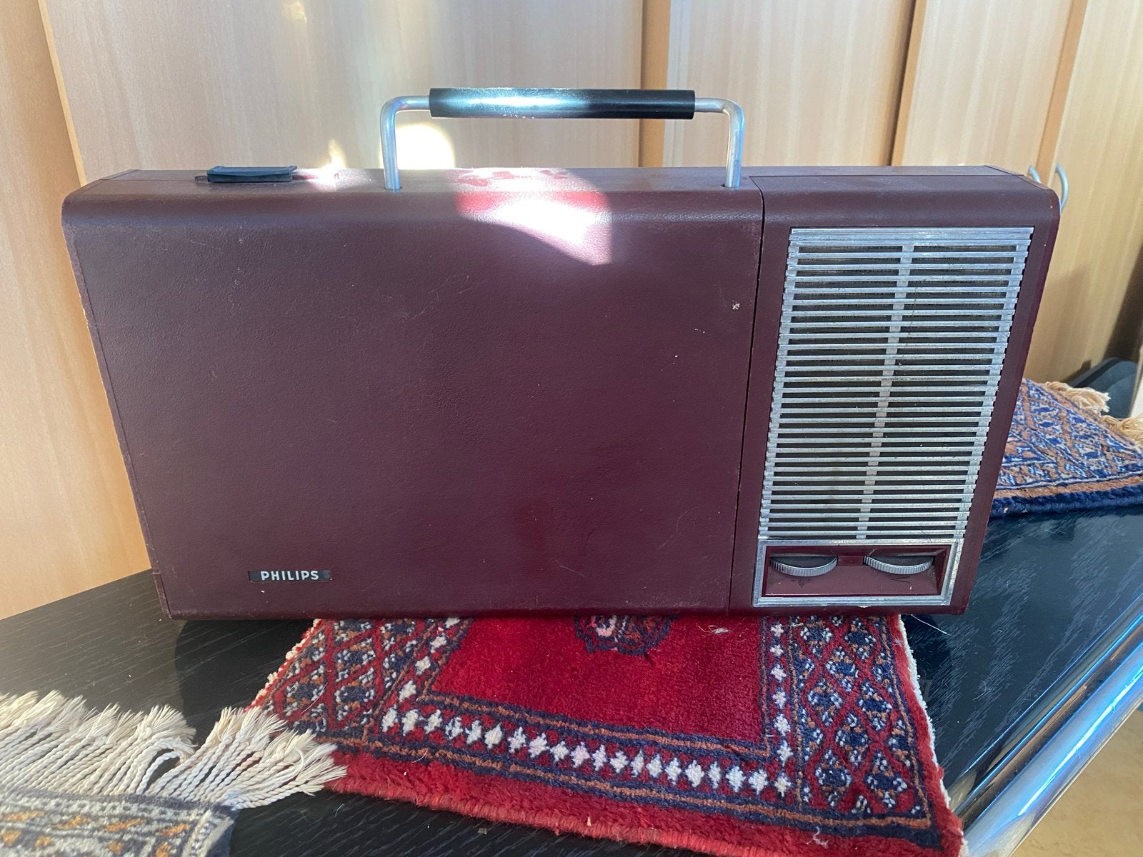 Vintage Philips Platenspeler - Draagbaar en Klassiek, Ophalen, Gebruikt, Platenspeler, Philips