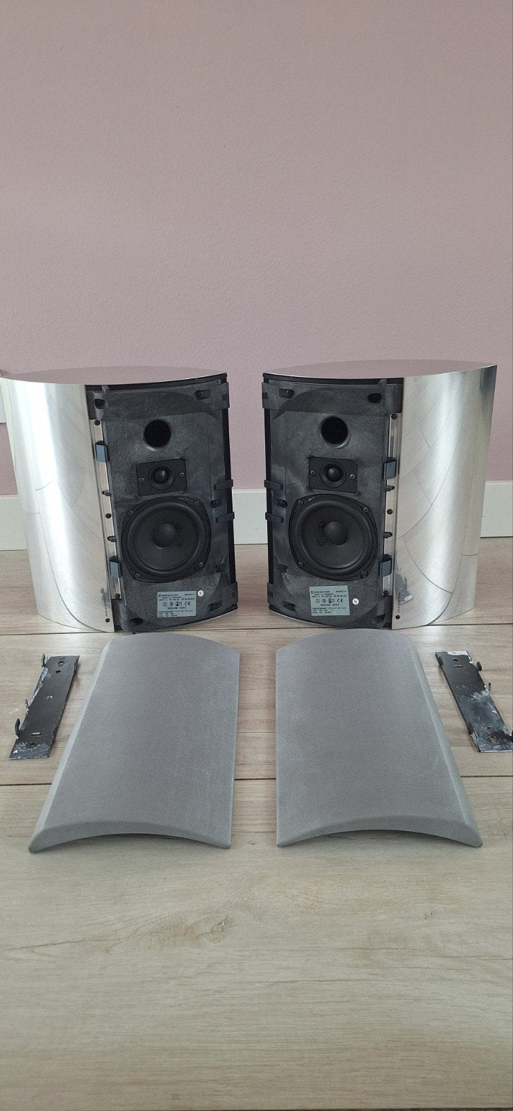 Bang & Olufsen BeoLab 4000 speakers incl muurbeugel, Ophalen, 120 watt of meer, Front, Rear of Stereo speakers, Overige merken
