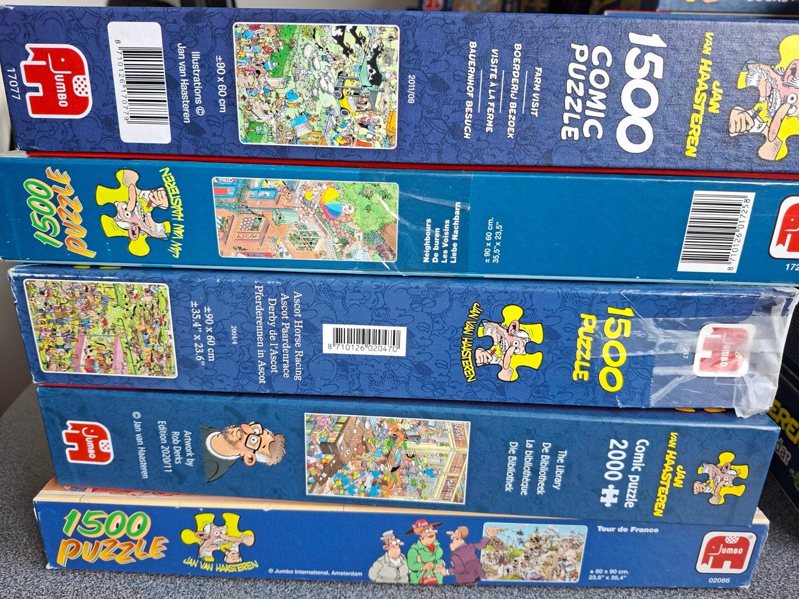 Jan van Haasteren Puzzels - Diverse Collectie, Hobby en Vrije tijd, Denksport en Puzzels, Ophalen of Verzenden, 500 t/m 1500 stukjes
