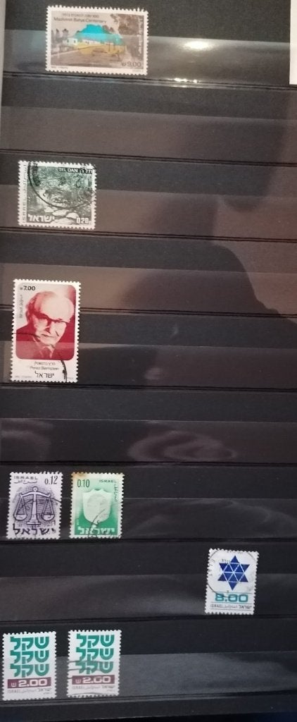 Postzegels Israël; 8 gestempelde exemplaren., Verzenden, Gestempeld, Midden-Oosten