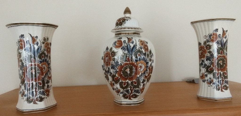3 delig vintage kaststel uit Delft, Ophalen