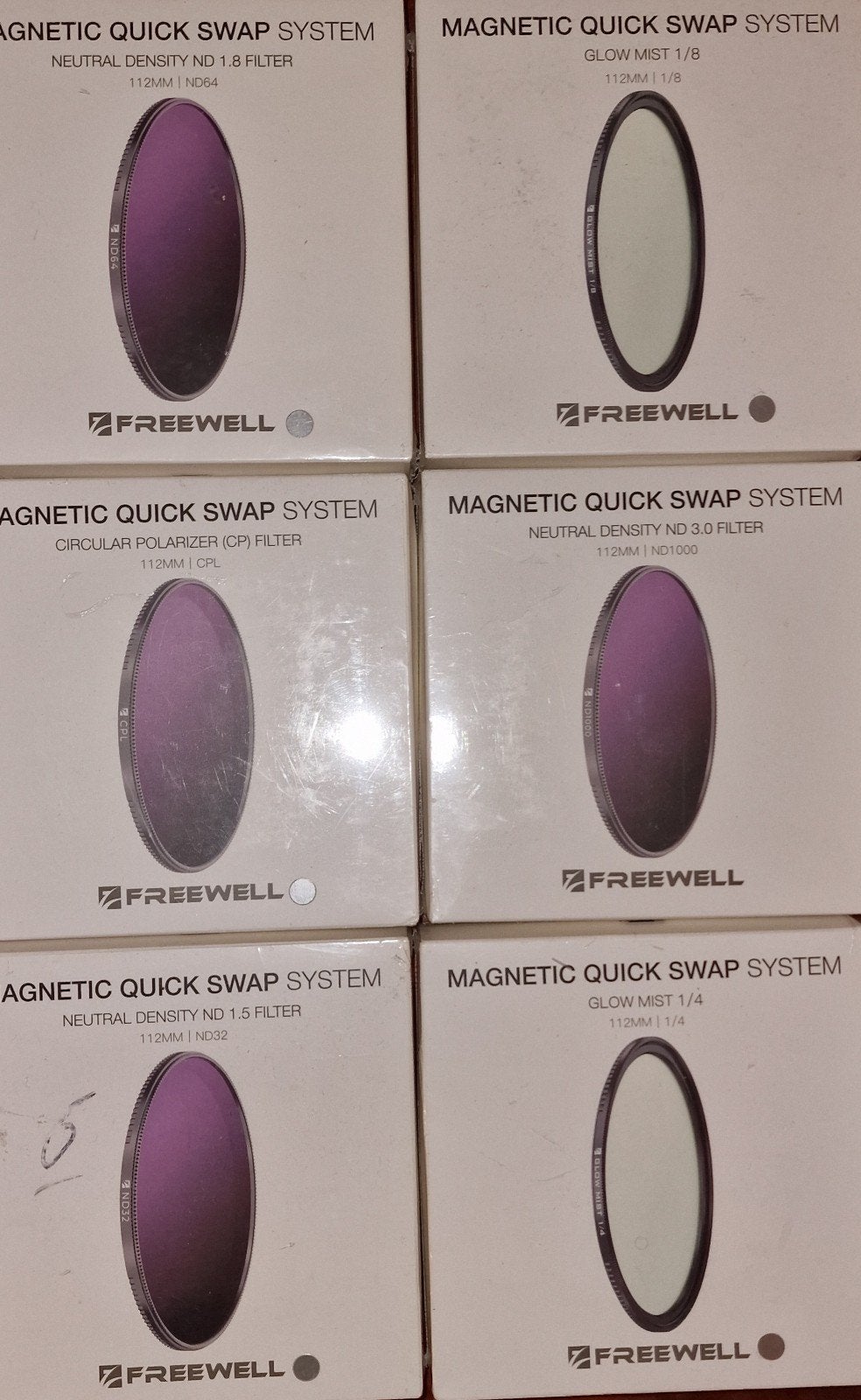 Diverse Freewell filters te koop aangeboden., Overige merken, 60 tot 70 mm, Magnetisch, Overige typen