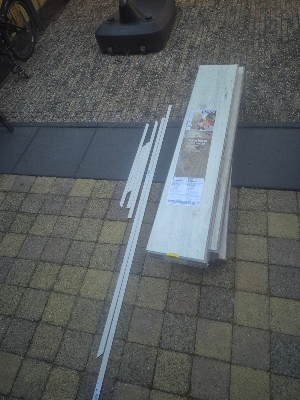 GAMMA laminaat Signature Extra Breed wit eiken, Ophalen, Minder dan 50 cm, 100 tot 150 cm, Wit