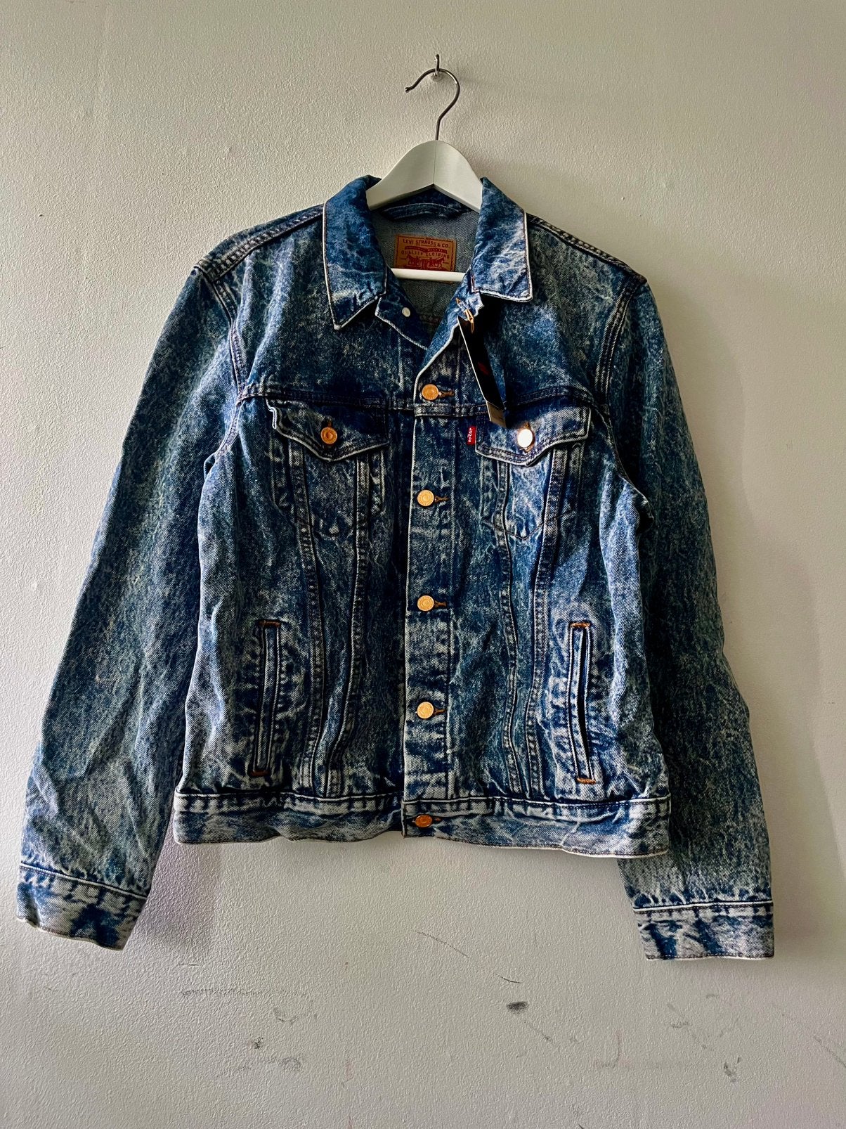 NEW Patta Levi's Denim trucker jacket Tie dye washed Large, Kleding | Heren, Verzenden, Nieuw, Maat 52/54 (L), Blauw