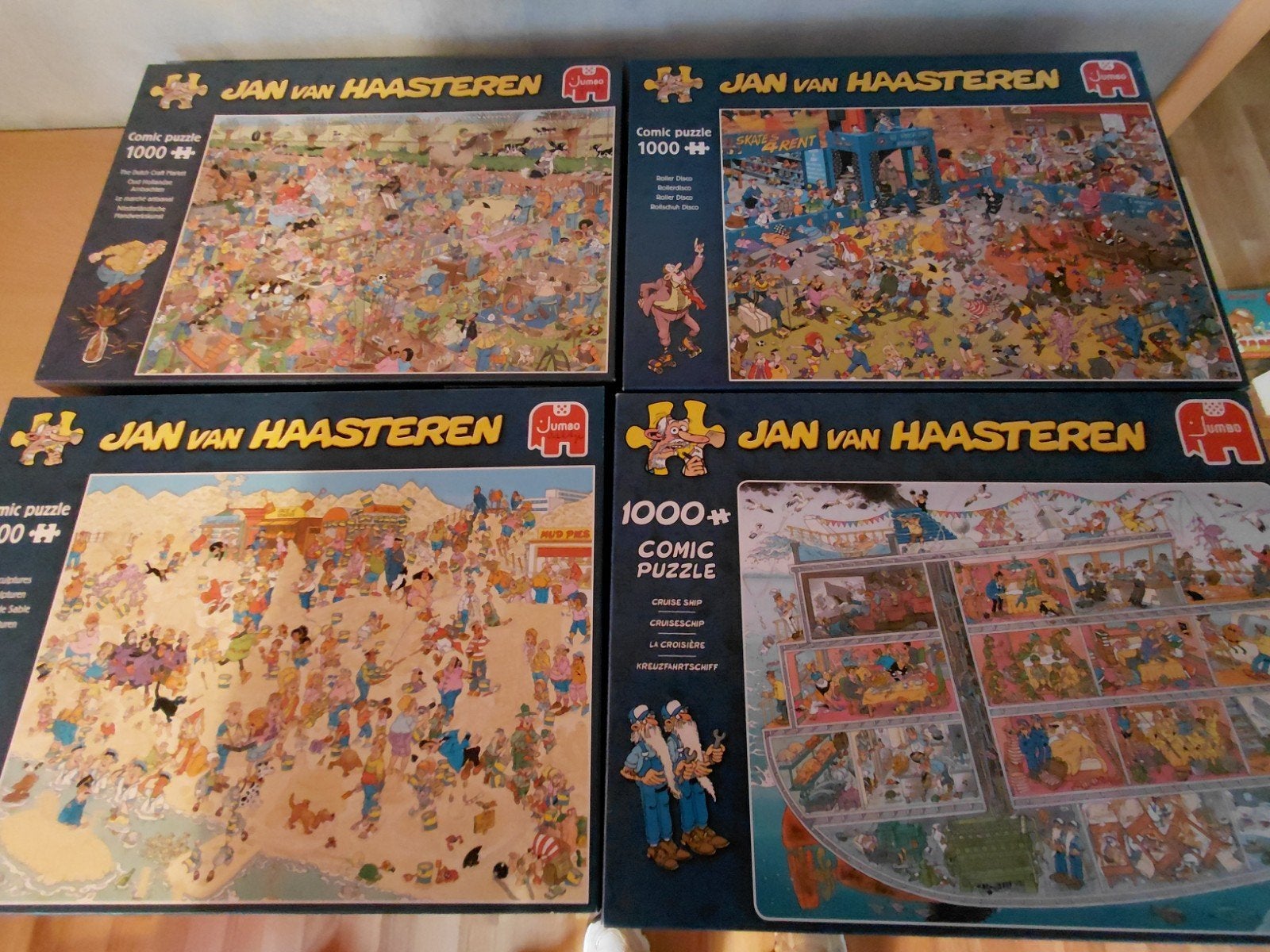 Jan van haasteren puzzels., Ophalen, 500 t/m 1500 stukjes, Zo goed als nieuw