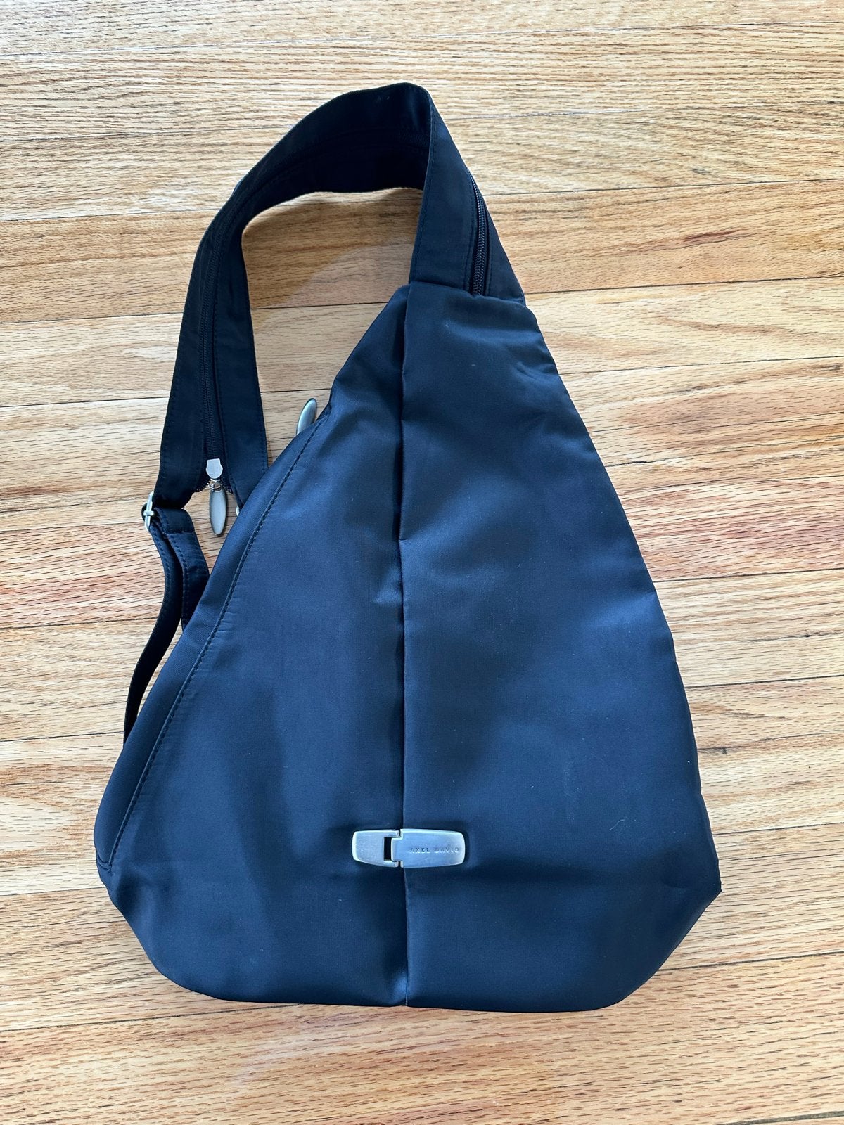 Axel David Zwarte Sling Bag - Zo goed als nieuw, Verzenden, Zo goed als nieuw, Zwart, Overige merken