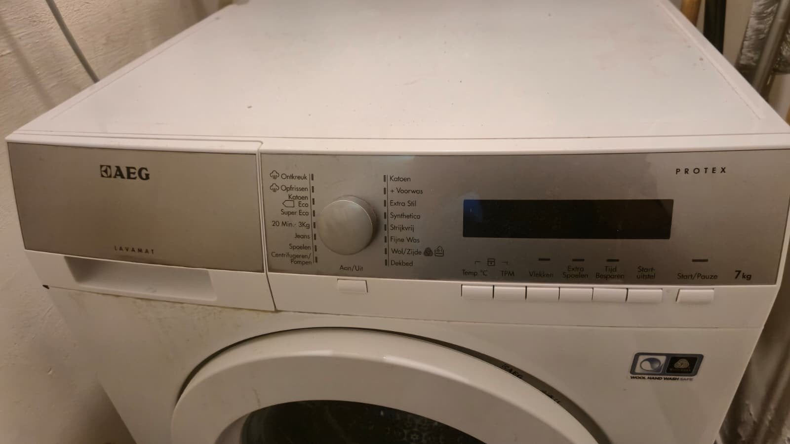 AEG Lavamat Protex 7kg Wasmachine, Witgoed en Apparatuur, Wasmachines, Ophalen, Gebruikt, Wolwasprogramma, Voorlader