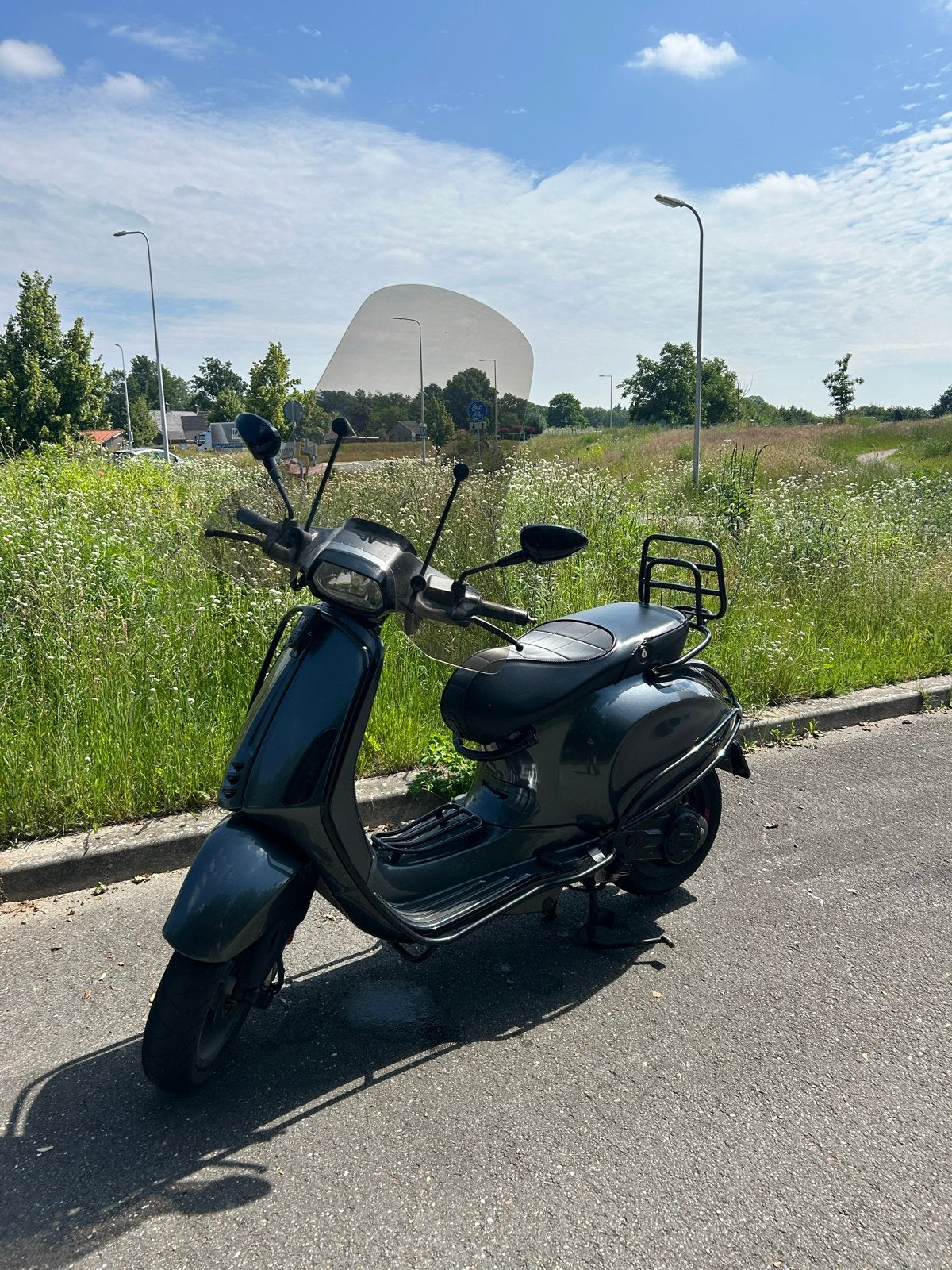 Vespa Sprint 50 4T Snor 2018 Agaat Grijs Full Option, Ophalen, Zo goed als nieuw, Benzine, Vespa