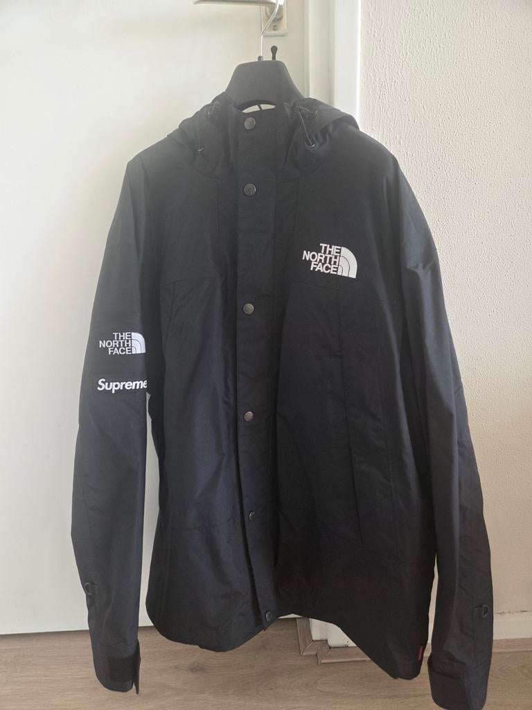 Supreme/The North Face Mountain Jacket L, Kleding | Heren, Jassen | Winter, Maat 52/54 (L), Supreme/The North Face, Zwart, Ophalen of Verzenden