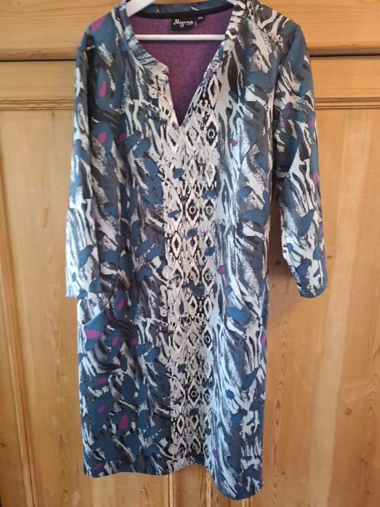 Myrna Jurk XXL - Elastisch met print, Myrna, Overige kleuren, Maat 46/48 (XL) of groter, Ophalen of Verzenden