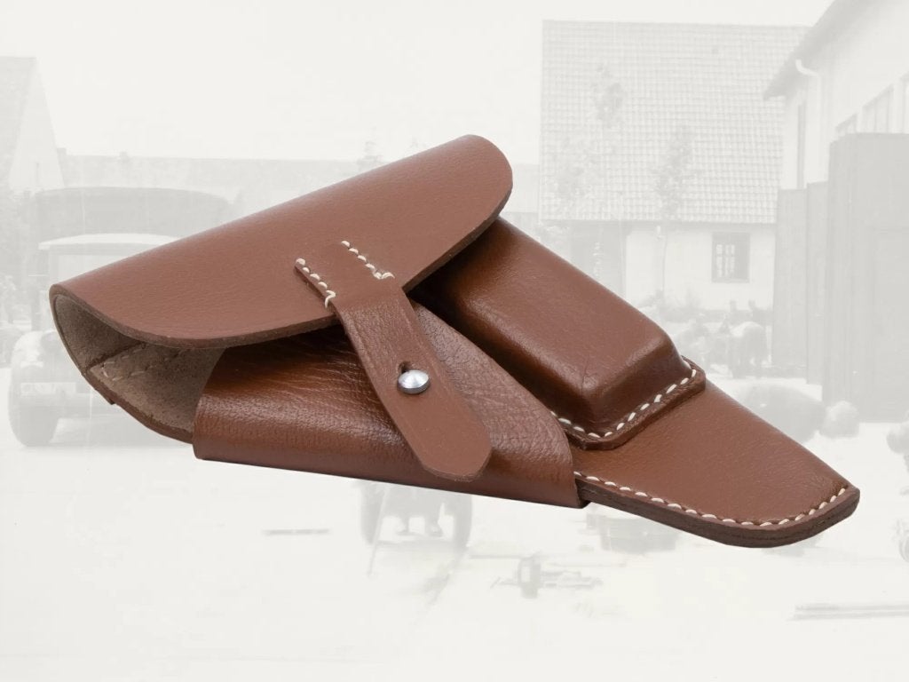 Holster,Walther,PPK,Duitsland,WWII,Bruin,Officier,Polizei, Verzenden, Landmacht, Duitsland, Kleding of Schoenen