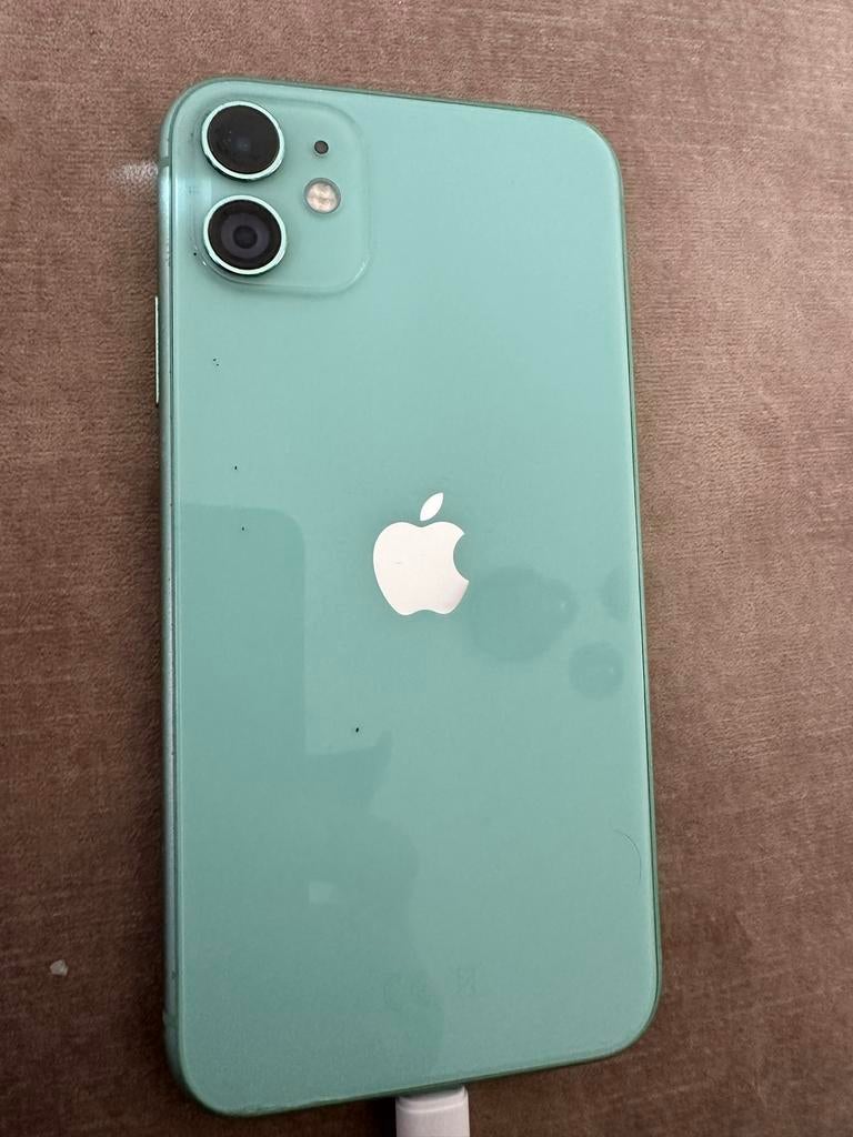 iPhone 11 groen, Telecommunicatie, Mobiele telefoons | Apple iPhone, Gebruikt, Zonder simlock, Zonder abonnement, Groen