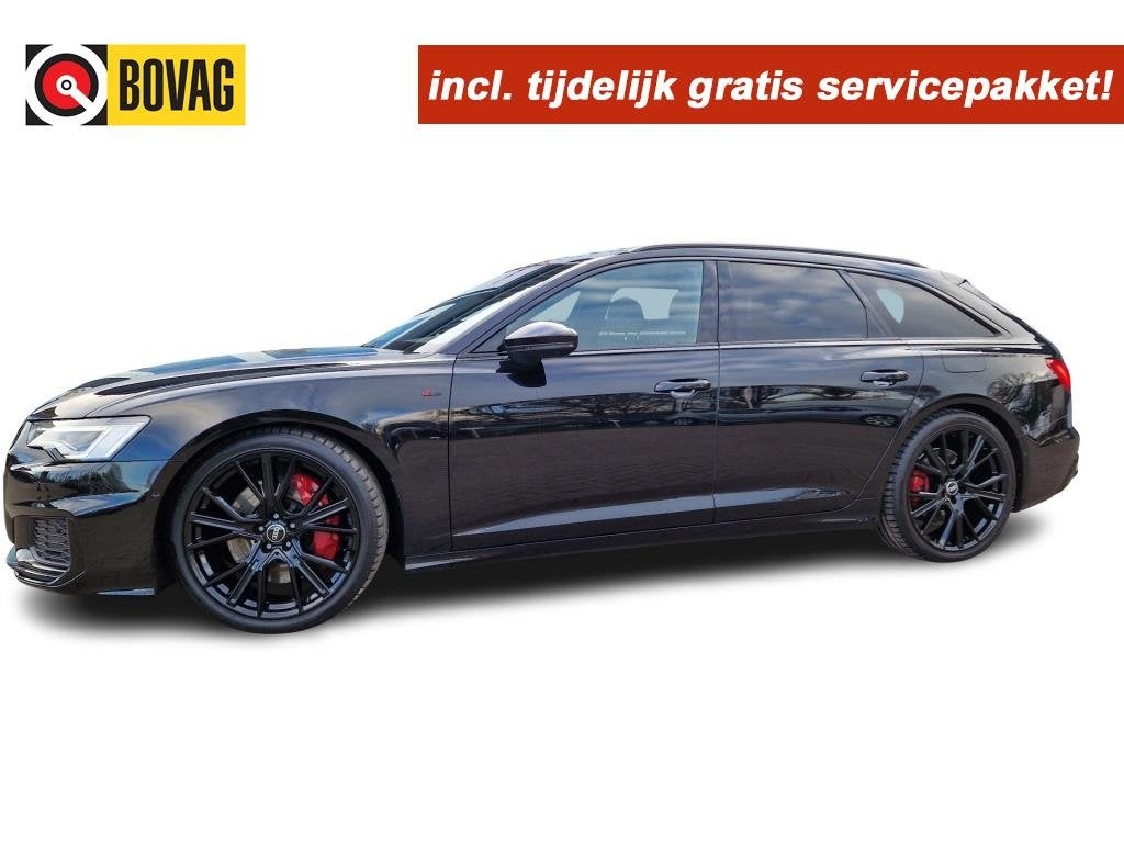 Audi A6 55TFSi 367pk competition Leder Matrix Sport Panorama, Auto's, Audi, 14 kWh, Gebruikt, Zwart, Plug-in hybride