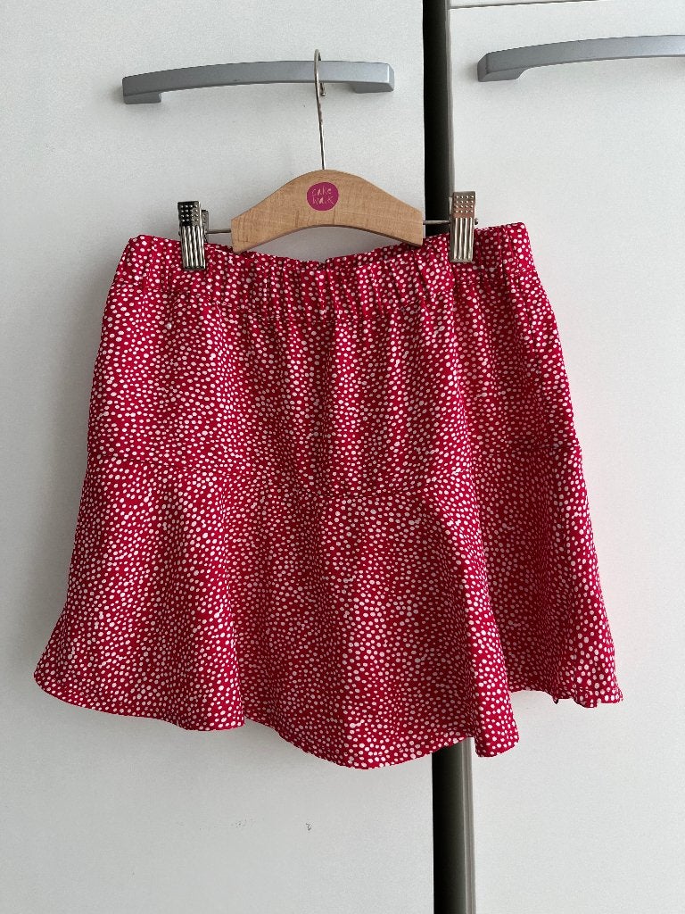 NIEUW WE Skort Rok met broekje eronder Rood Wit Mt. 158, 164, WE, Meisje, Nieuw, Ophalen of Verzenden