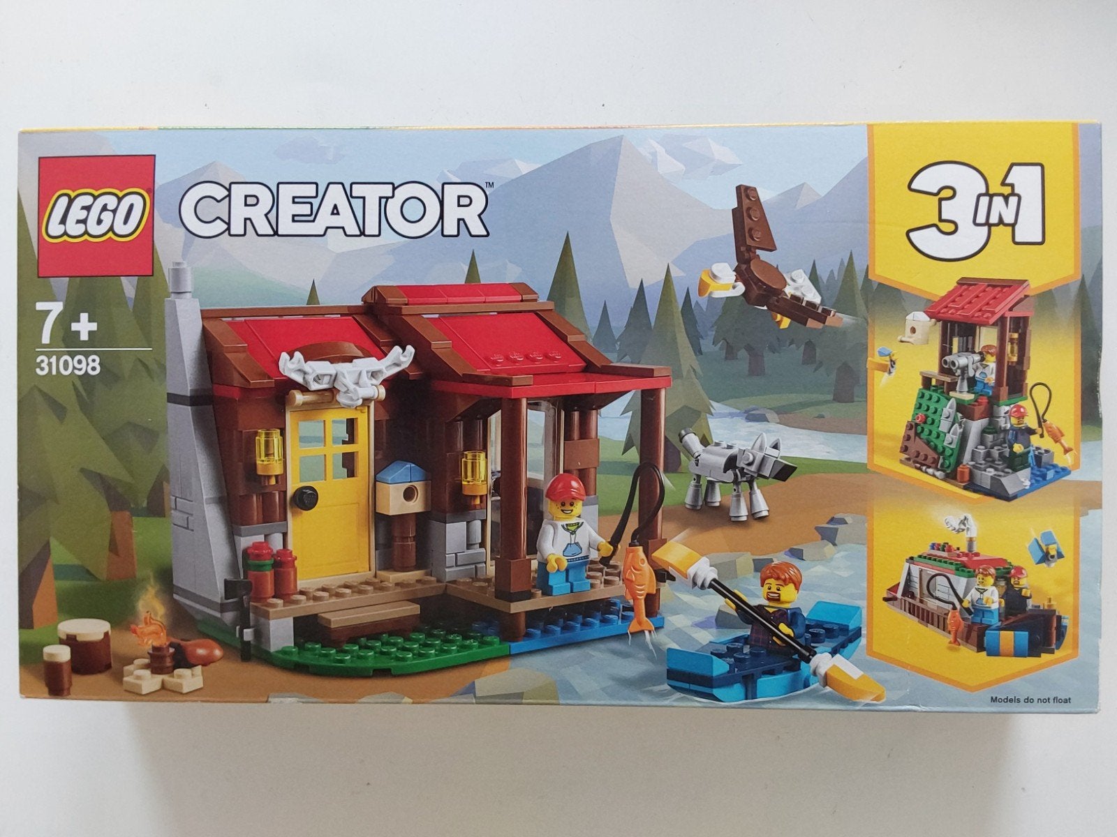 Lego 3-in-1 Creator 31098 Hut in de Wildernis 🆕️ (in seal), Nieuw, Ophalen of Verzenden, Inclusief instructies, Lego