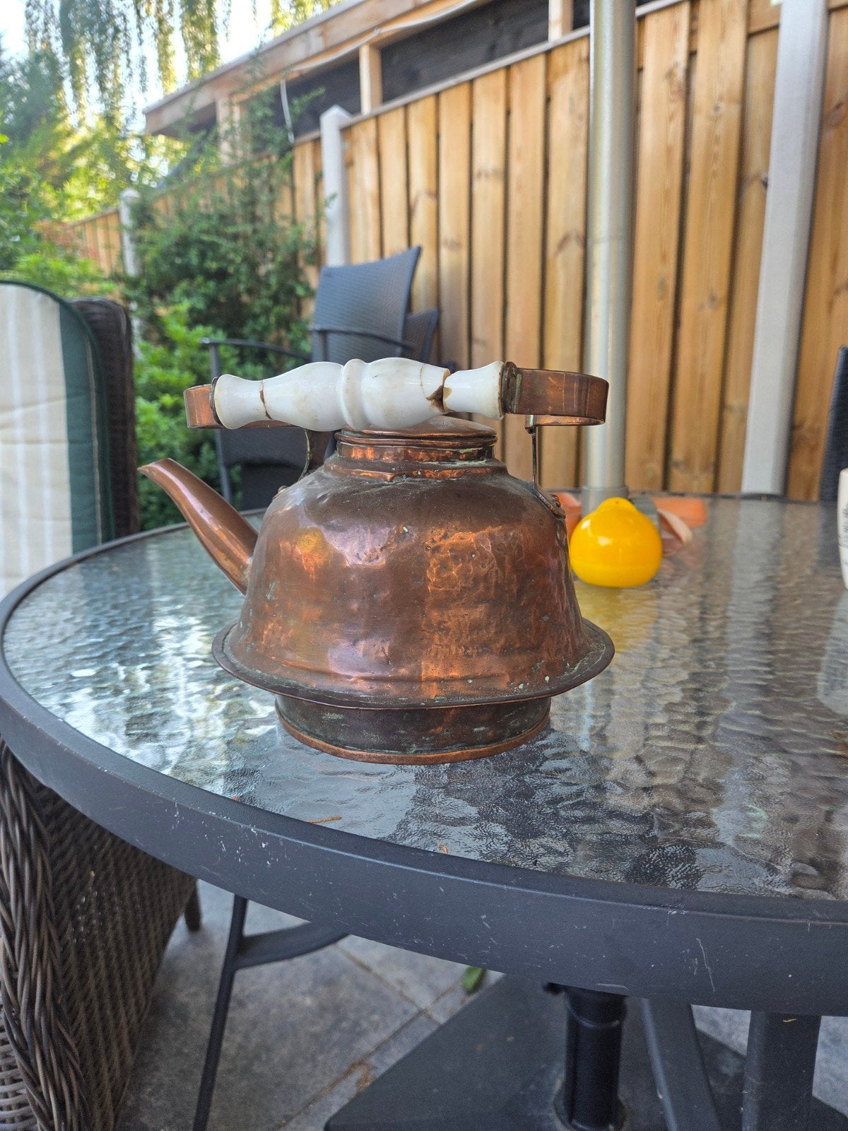 antieke koperen ketel, Ophalen, Koper