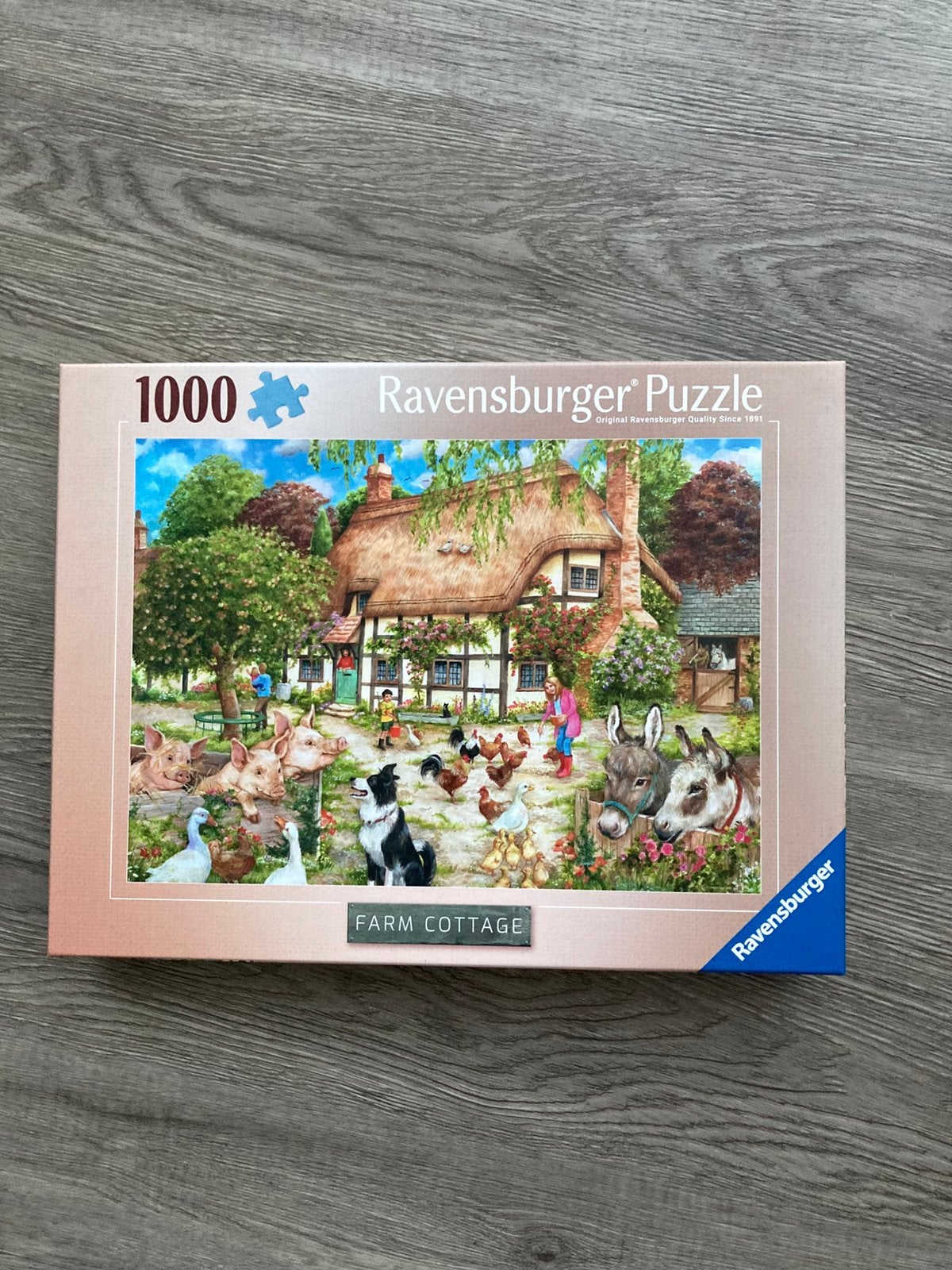 Ravensburger 1000 farm cottage legpuzzel, Ophalen of Verzenden, 500 t/m 1500 stukjes, Zo goed als nieuw