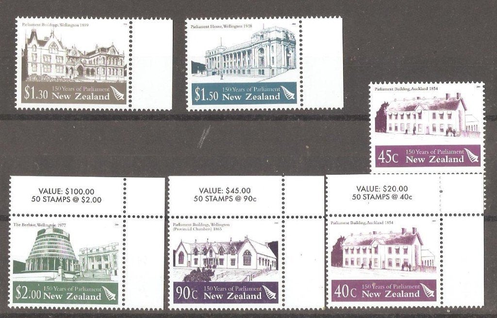 nieuw zeeland, Verzenden, Postfris, Plaats of Gebouw