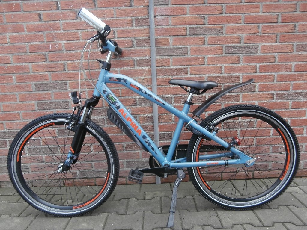 ALS NIEUWE Alpina Trial 24 inch met 3 versnellingen. Blauw, Ophalen, Terugtraprem, 24 inch, Alpina