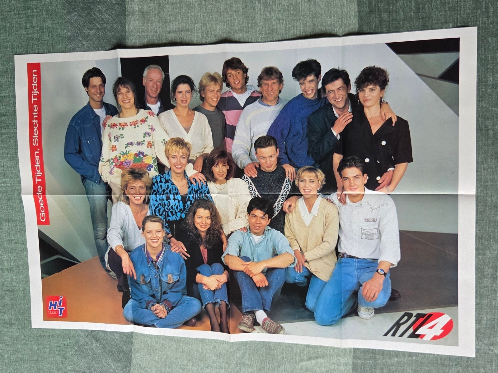 Vintage GTST Promo Poster - Goede Tijden, Slechte Tijden, Verzamelen, Rechthoekig Liggend, Ophalen of Verzenden, Zo goed als nieuw