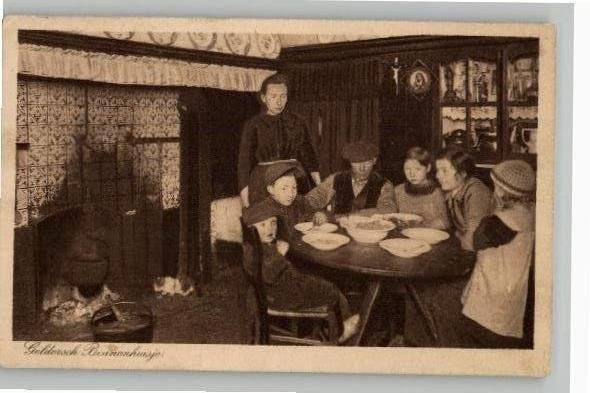 Geldersch Binenhuisje Maaltijd st 1926 W&S  Gld. B. 2