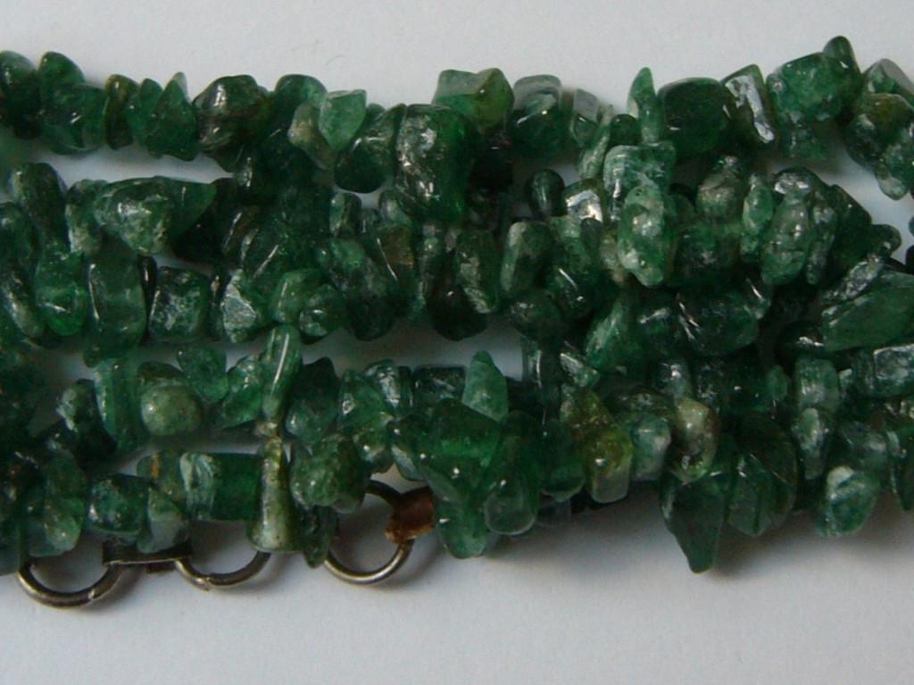 jade groen ketting mineraal edelsteen jadeiet jadeïet groene, Ophalen of Verzenden, Zo goed als nieuw, Steen of Mineraal, Met edelsteen