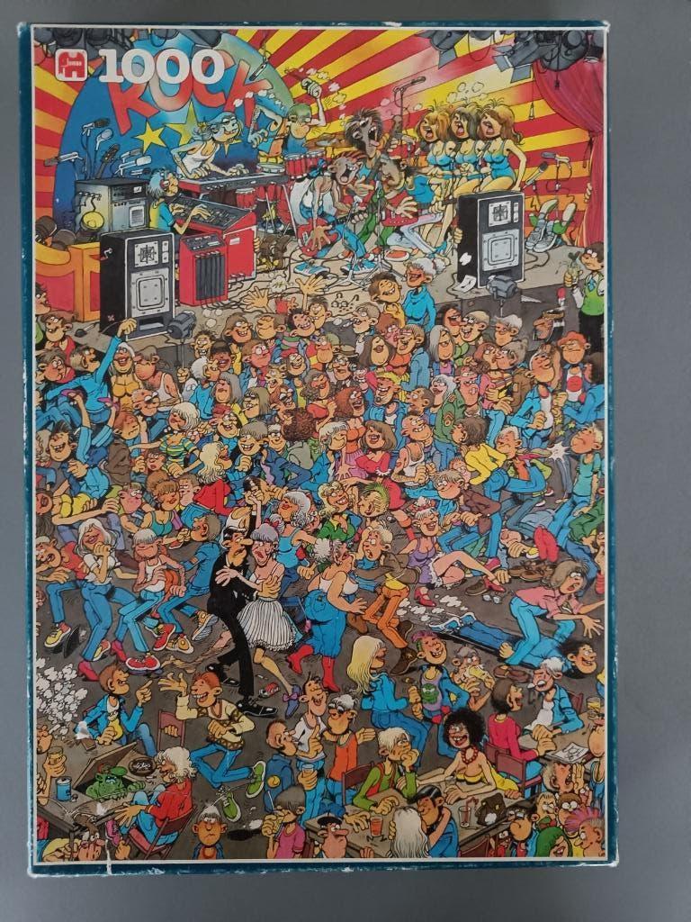 Jan van Haasteren, Rock around the clock, Ophalen of Verzenden, 500 t/m 1500 stukjes, Gebruikt, Legpuzzel