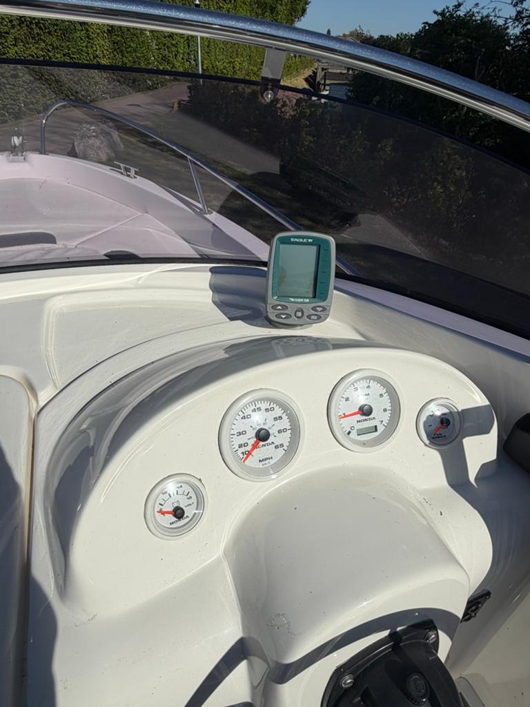 Prins 550 open honda 75pk 2011 in nieuwstaat veel opties!, Watersport en Boten, Vis- en Consoleboten, Ophalen, Elektrische start