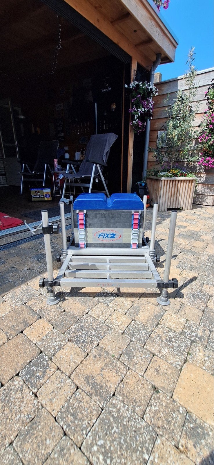 Viskoffer met zitje en trolley - FIX2, Ophalen, Gebruikt, Koffer of Tas