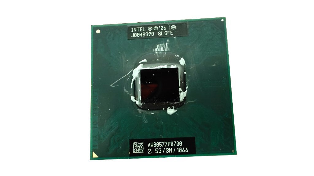 Intel Core 2 Duo P8700 laptop CPU 2.53 Ghz goede staat, Ophalen of Verzenden, Zo goed als nieuw, 2-core, 2 tot 3 Ghz