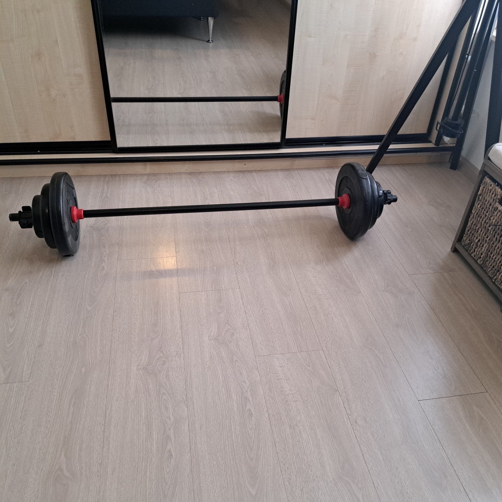 Body Pump set met Gewichten - Ideaal voor Thuis Workout, Sport en Fitness, Ophalen, Gebruikt, Benen, Halterset