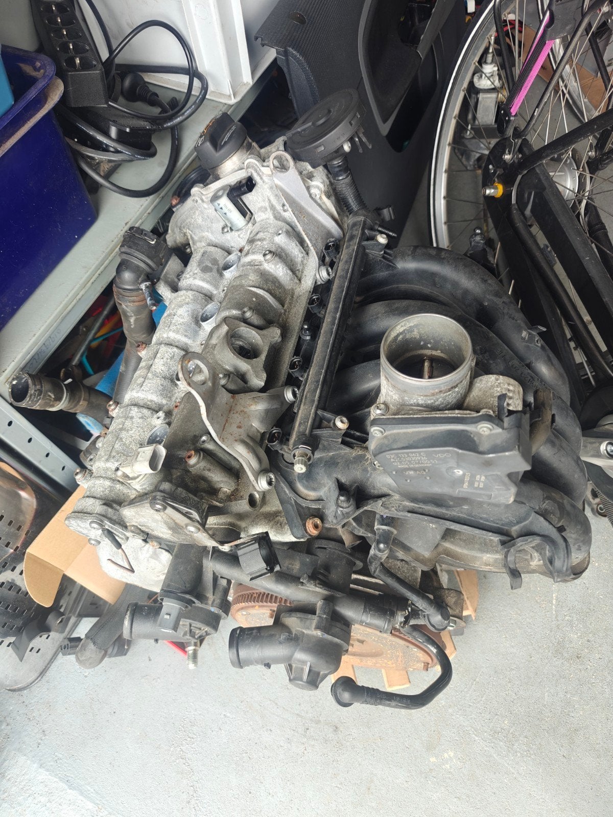 Motorblok 1.6 16v bts 105pk Seat Skoda Volkswagen Audi, Auto-onderdelen, Motor en Toebehoren, Ophalen of Verzenden