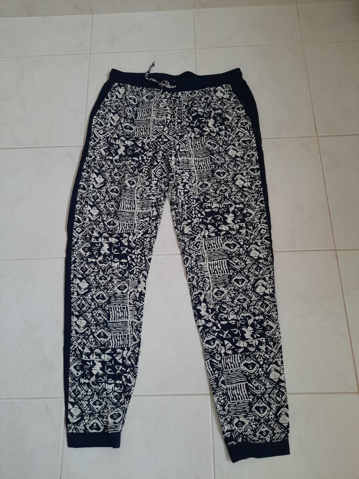 Dames langebroek, donkerblauw/wit, merk The Sting, maat XL, Ophalen of Verzenden, Zo goed als nieuw, Maat 46/48 (XL) of groter