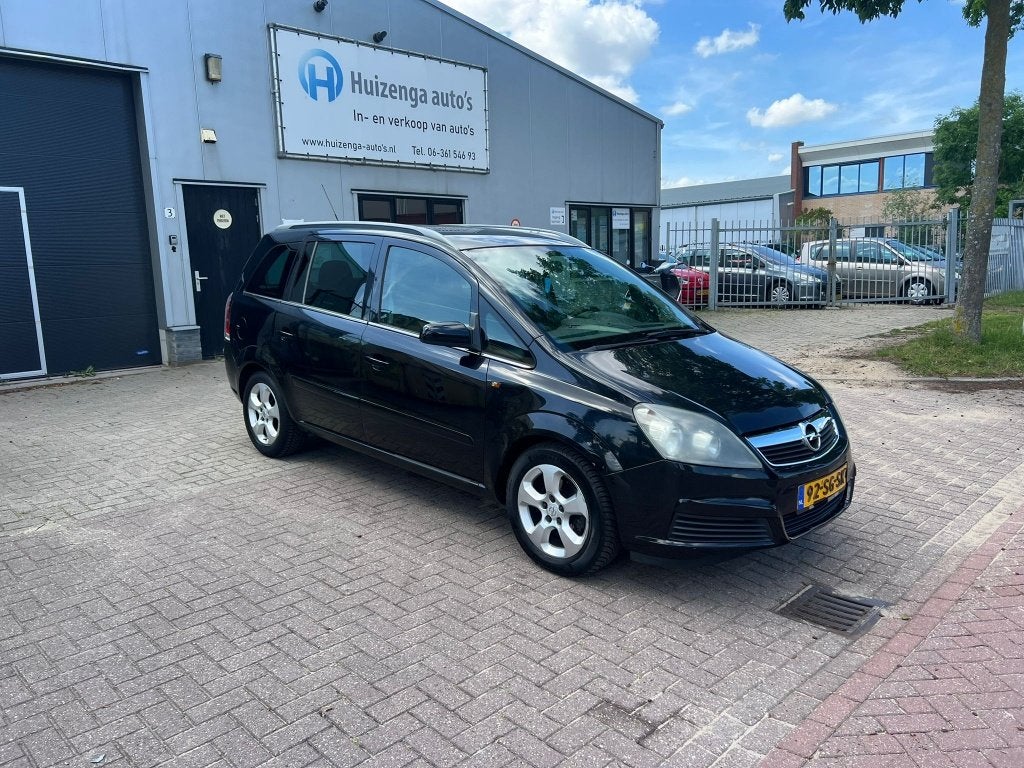 Opel Zafira 1.6 |7Pers |CLIMA |APK 05-02-2027 (bj 2006), Gebruikt, 4 cilinders, 7 stoelen, Zwart