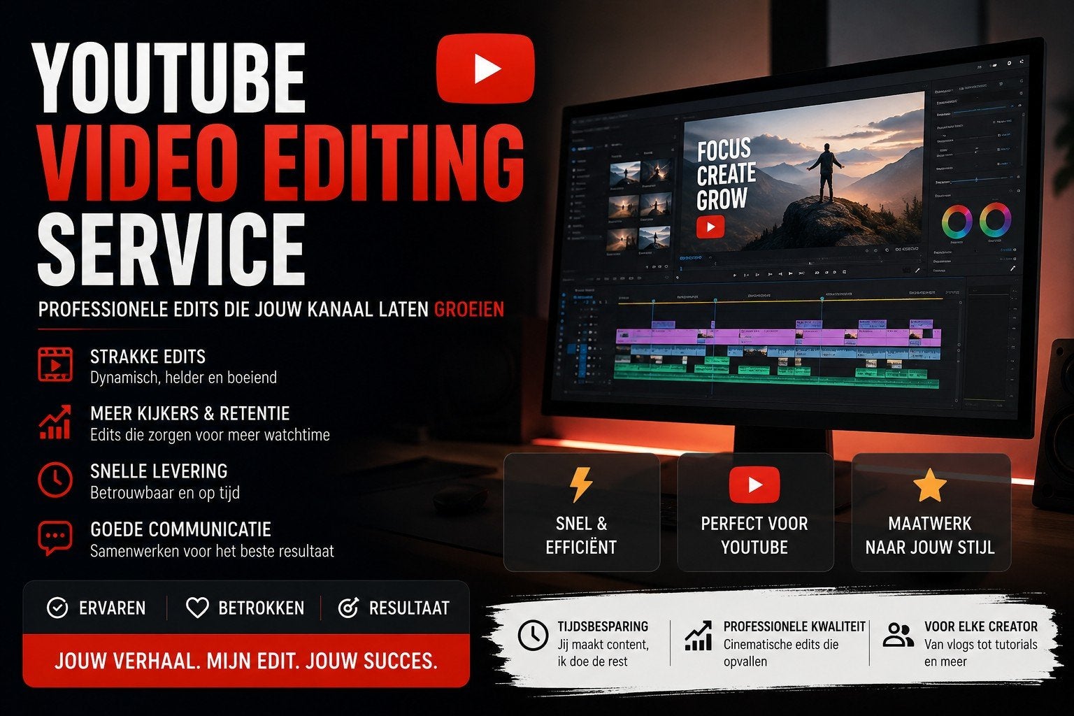 YouTube Video Editing Service, Video Bewerking Op Maat, Ophalen