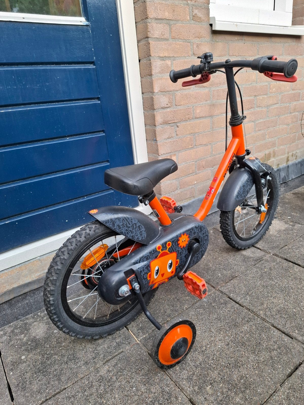 kinderfiets 16 inch, Ophalen, Zijwieltjes, Schijfrem, 16 tot 20 inch
