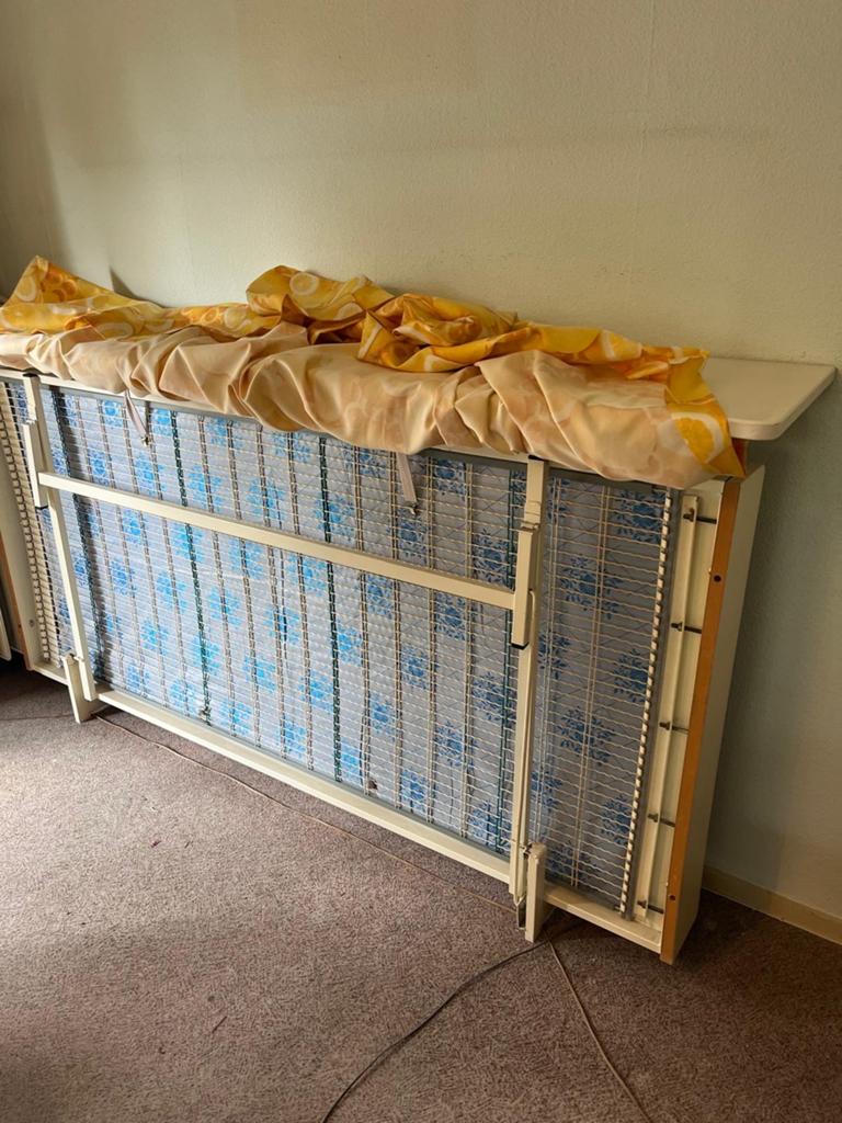 Opklapbed, Huis en Inrichting, Slaapkamer | Bedden, Eenpersoons, 80 cm, Metaal, 190 cm of minder