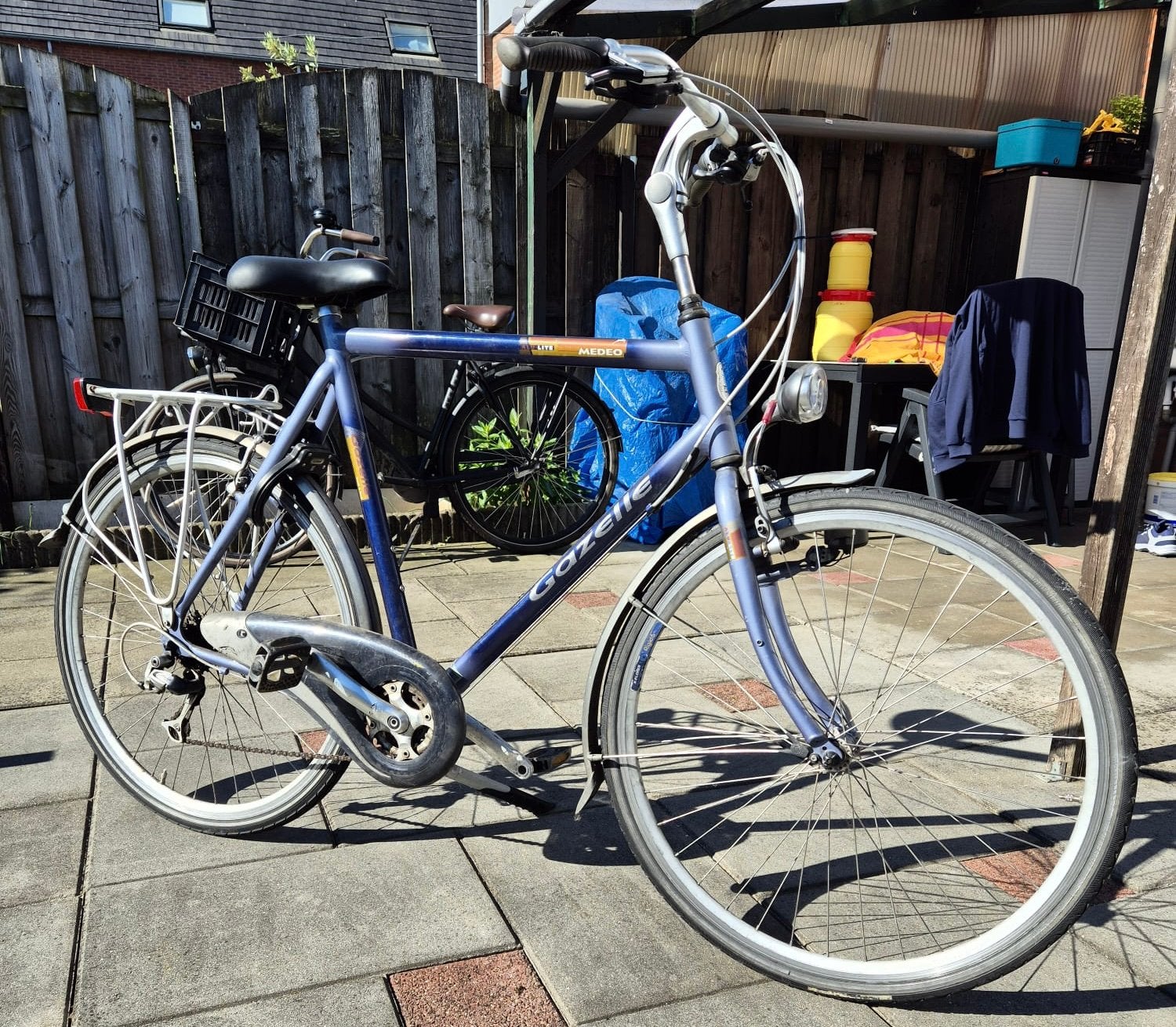 Herenfiets/ Gazelle/ 8v., Ophalen, Versnellingen, Zo goed als nieuw, 65 cm of meer