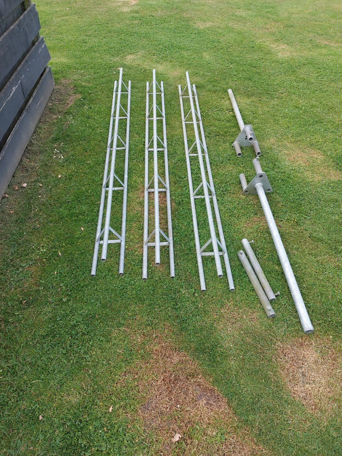 Mast 3 x 2.50 mtr met topbuis en grondbuis, Ophalen, Info@arob.nl, Mast, Foarwurk